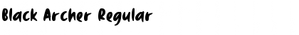 Black Archer Regular Font