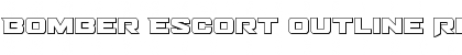 Download Bomber Escort Outline Font