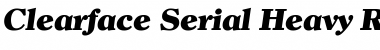 Clearface-Serial-Heavy RegularItalic Font