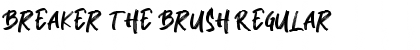 Breaker The Brush Regular Font