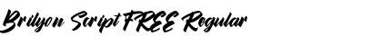 Brilyon Script FREE Regular Font