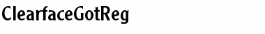 ClearfaceGotReg Regular Font