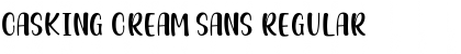 Casking Cream Sans Regular Font