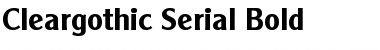 Download Cleargothic-Serial Font