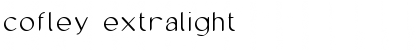cofley extralight Font