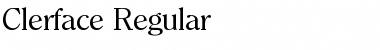 Clerface-Regular Regular Font