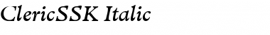 ClericSSK Italic Font