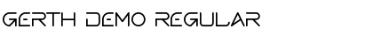 Gerth Demo Regular Font