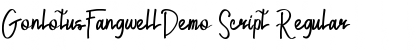 Download GonlotusFangwellDemo Script Font