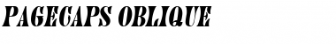 PageCaps Oblique Font