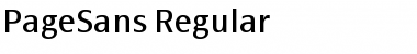 PageSans-Regular Regular Font