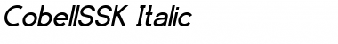 CobellSSK Italic Font