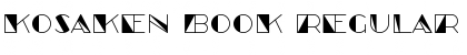 Kosaken Book Regular Font