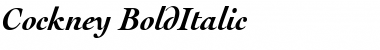 Cockney BoldItalic Font