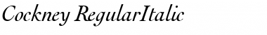 Cockney RegularItalic Font