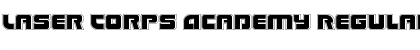 Laser Corps Academy Regular Font