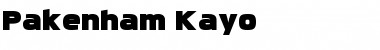 Pakenham Kayo Regular Font