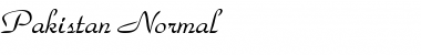 Pakistan Normal Font