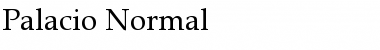 Palacio Normal Font