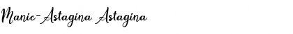 Download Manic-Astagina Font