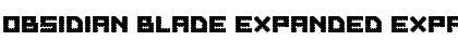 Download Obsidian Blade Expanded Font