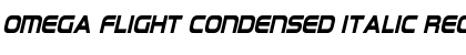 Download Omega Flight Condensed Italic Font