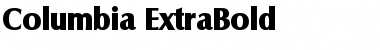 Columbia-ExtraBold Regular Font