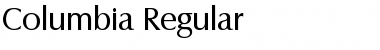 Columbia-Regular Regular Font