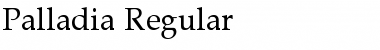 Palladia Regular Font