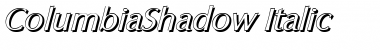 ColumbiaShadow Italic Font