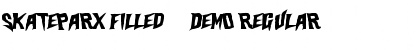 Skateparx Filled - Demo Regular Font