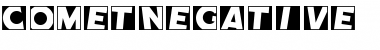 CometNegative Regular Font