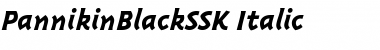 PannikinBlackSSK Italic Font