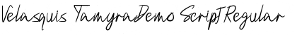 Download Velasquis TamyraDemo Script Font