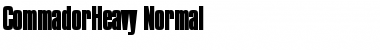 CommadorHeavy Normal Font