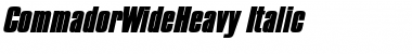 Download CommadorWideHeavy Font