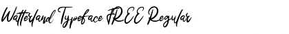 Download Watterland Typeface FREE Font
