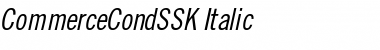 CommerceCondSSK Italic Font