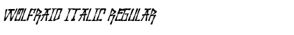 Download Wolfraid Italic Font