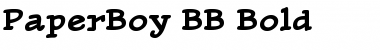 PaperBoy BB Regular Font