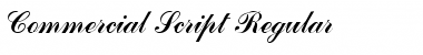 Commercial Script Regular Font