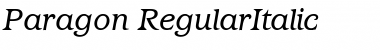 Paragon RegularItalic Font