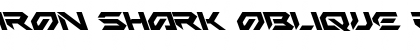 Download Iron Shark Oblique Font