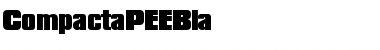 CompactaPEEBla Regular Font