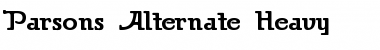 Parsons Alternate Regular Font