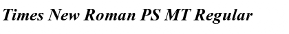 Download Times New Roman PS MT Font