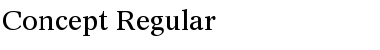 Concept Regular Font