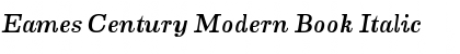 Eames Century Modern Book Italic Font