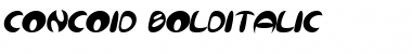 Concoid BoldItalic Font
