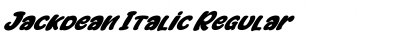 Jackdean Italic Regular Font